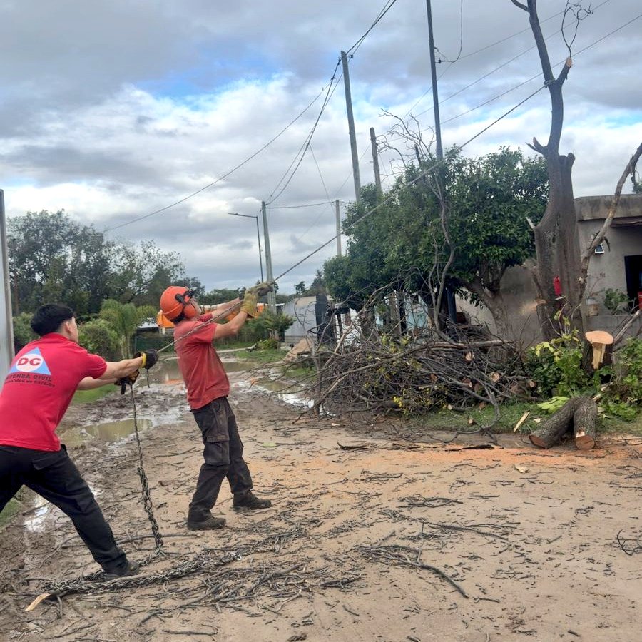 FranBondone's tweet photo. Tras días de intensas lluvias, quiero reconocer el inmenso trabajo de todo el equipo de Defensa Civil de la Municipalidad de Córdoba. 💪🌧️

Estuvieron en la calle, sin descanso, resolviendo emergencias, despejando calles y cuidando a cada vecino. https://t.co/QIBCoJ49z1