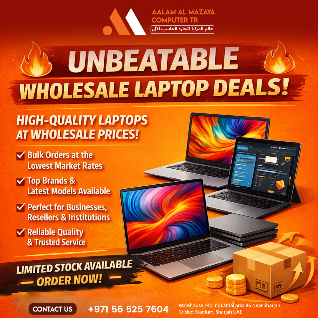 AAMComputer's tweet image. More units. More margin. More reason to order now.

#BulkLaptopDeals #WholesaleTech #BusinessGrowth #LaptopSale