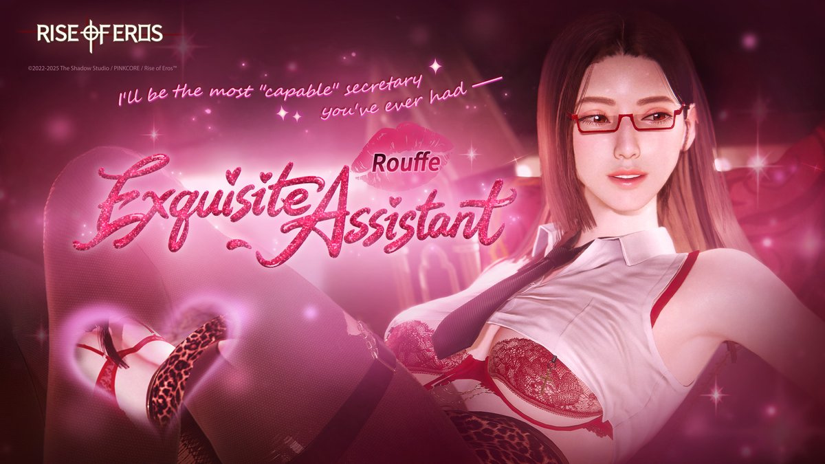 RiseofEros's tweet photo. New Boudoir Accessory "Rouffe - Exquisite Assistant" Now Available!

Trust me, I'll be the most capable secretary you've ever had. 💞💞

Accessory Availability: 2026/4/7 ~ 2026/4/14 10:59 (UTC+8)

#RiseofEros #Rouffe #NewBoudoirAccessory https://t.co/3VdD5hMbGl