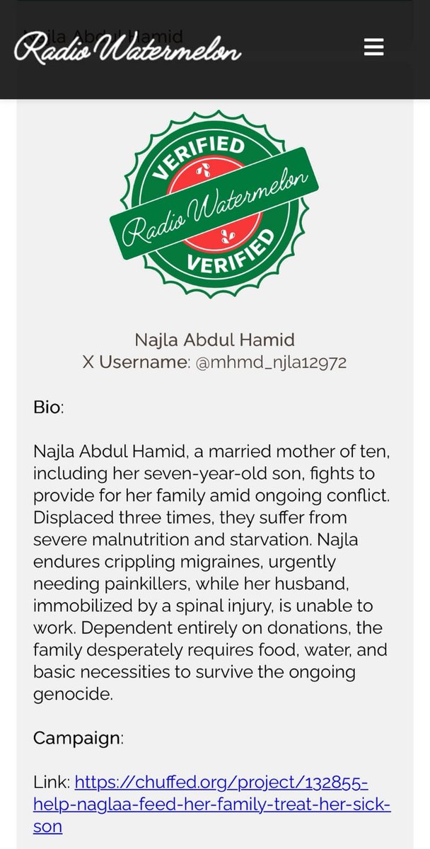 mhmd_njla12972's tweet image. 9 days without a single donation. My children are hungry, and we are running out of everything. Please don’t scroll past our suffering. Even $5 can help us survive today. Your kindness can save a family.
#UrgentHelp #Emergency #DonateNow #HelpFamily #Gaza #HumanitarianCrisis