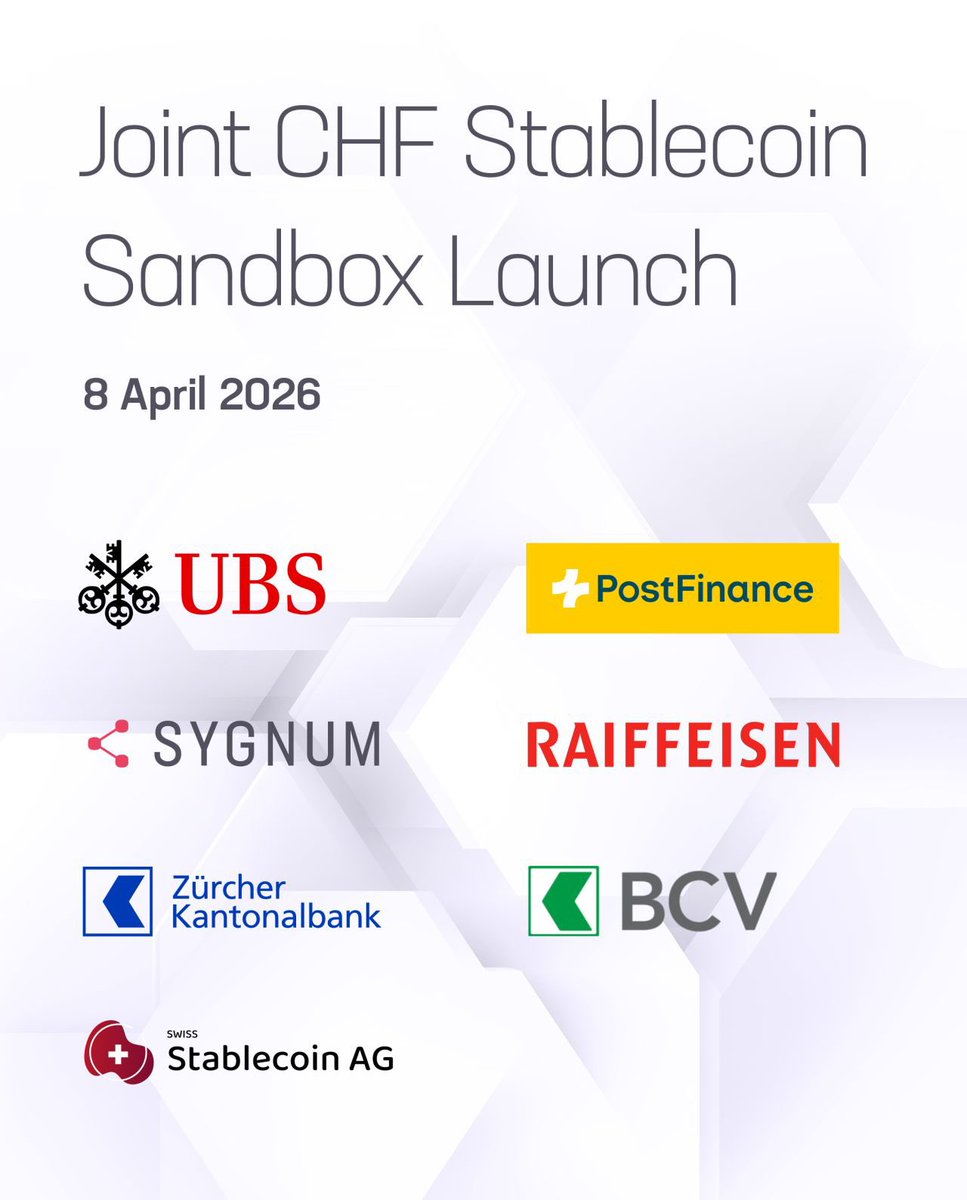 SmashNiKeR's tweet photo. Any Swiss based company with safest infrastructure?

$ICP #CloudEngines @SwissSubnet @dominic_w @dfinity

UBS, PostFinance, Sygnum, Raiffeisen, Zürcher Kantonalbank, BCV and Swiss Stablecoin AG launch joint CHF stablecoin sandbox

https://t.co/uoKRk8vzVe

https://t.co/FIkH4q5GPG https://t.co/yBtr2ZimyO
