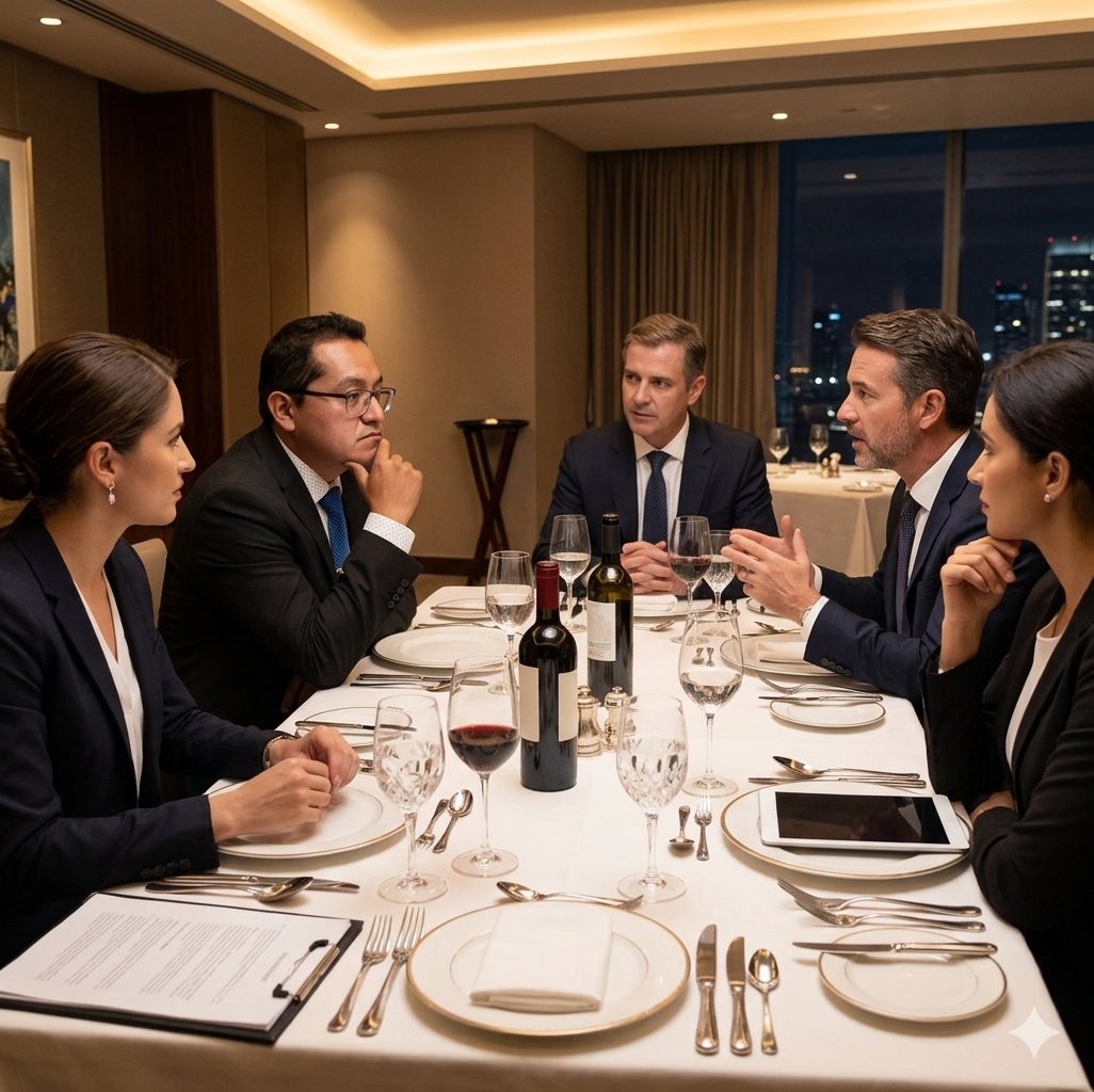 El éxito es un deporte de equipo y rodearse de mentes brillantes es el primer paso para alcanzarlo. 💼🚀
​¡Salud por los proyectos que vienen!
​#BusinessLife #ExecutiveDinner #Networking #Liderazgo #Estrategia #BusinessMindset #AlianzasEstratégicas