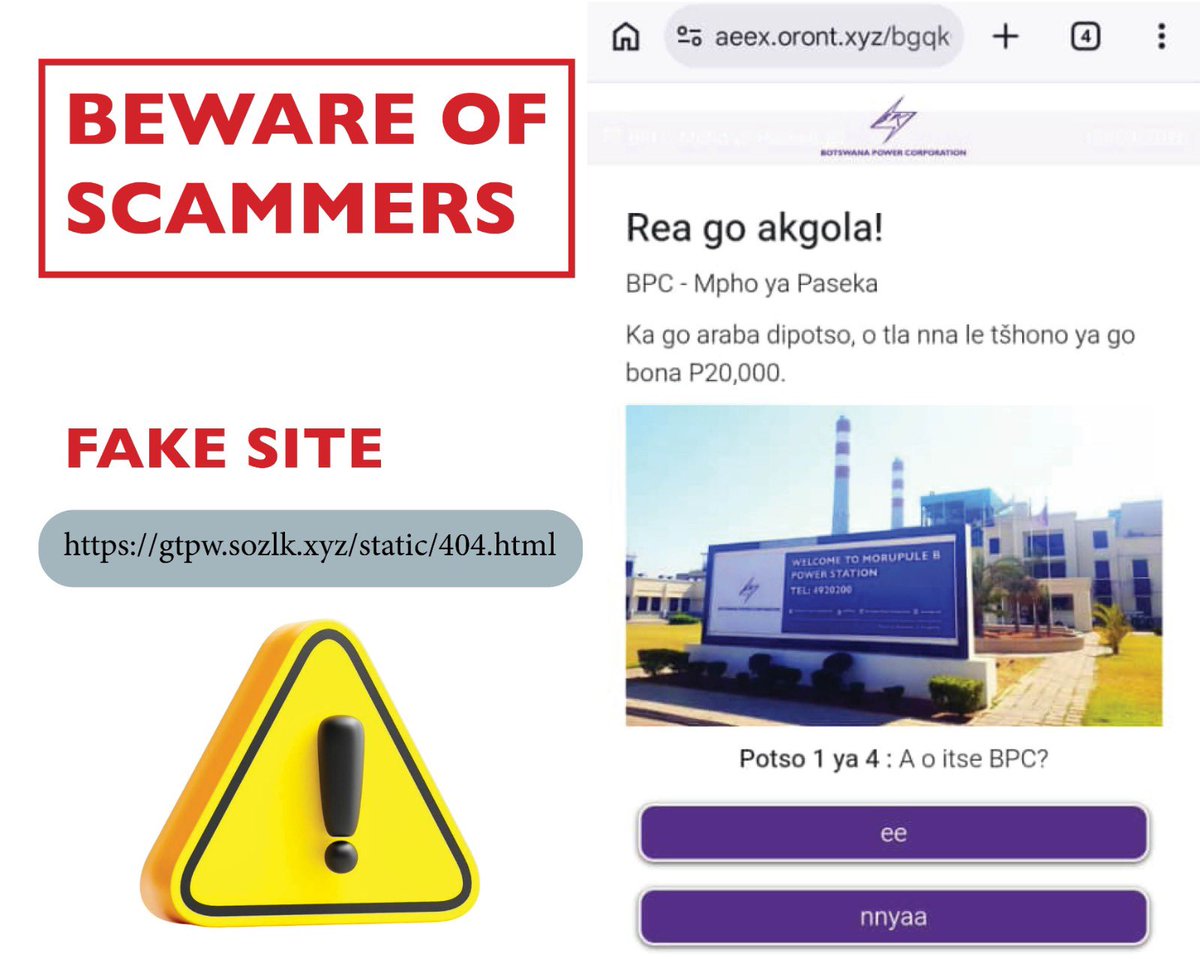BPCBw's tweet photo. URGENT SECURITY ALERT: Protect Yourself from scammers. We have been made aware of fraudulent activity involving fake competitions and links circulating online. Specifically, we have identified the following unauthorized link as a scam:

https://t.co/vWbgIpBJNe https://t.co/nj7sxvQ3jD