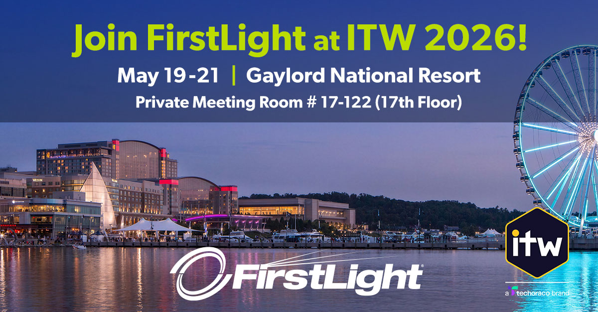 firstlightfiber's tweet photo. We’re heading to ITW 2026!  And we're excited to connect, collaborate, and talk what’s next in telecom.

Catch FirstLight in our meeting suite on the 17th floor; we'll see you there! https://t.co/9uXzM72LXf