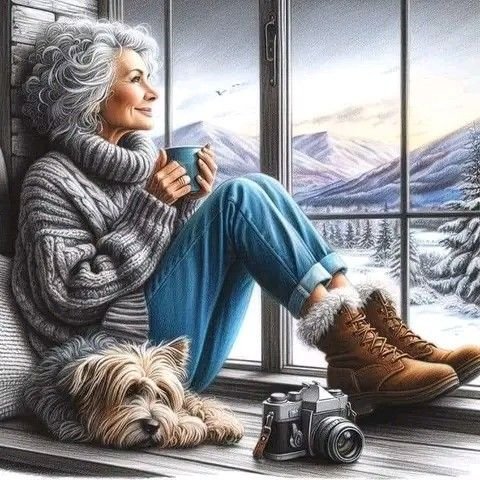 "No importan las gafas 
no importan las canas,
importa la vida 
y vivirla con ganas.
No importa ser lenta
y con piel arrugada,
sino lo vivido y
la lucha ganada.
No importa tampoco la 
espalda doblada,
importa la vida,
la miel cosechada.
No importa el tiempo 
que pasa y se va,