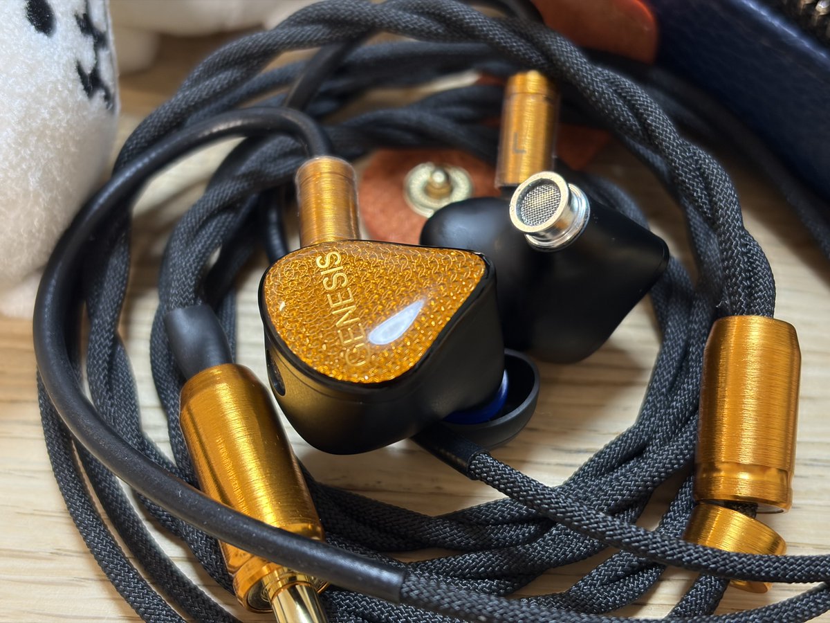 snow_el's tweet image. EarAcoustic Audio 
GENESIS MiX9　インプレ

#PR AngelEars
没頭できるグルーブ感！、立体感ある分厚く解像度と粒立ち良き中域、そこに高域煌めくハイグレードイヤホン

＊絶賛しか見たくない人は展開しないでね
｜
🔶音について（暫定　A50K SABCDE評価）
・試聴環境
 FIIO