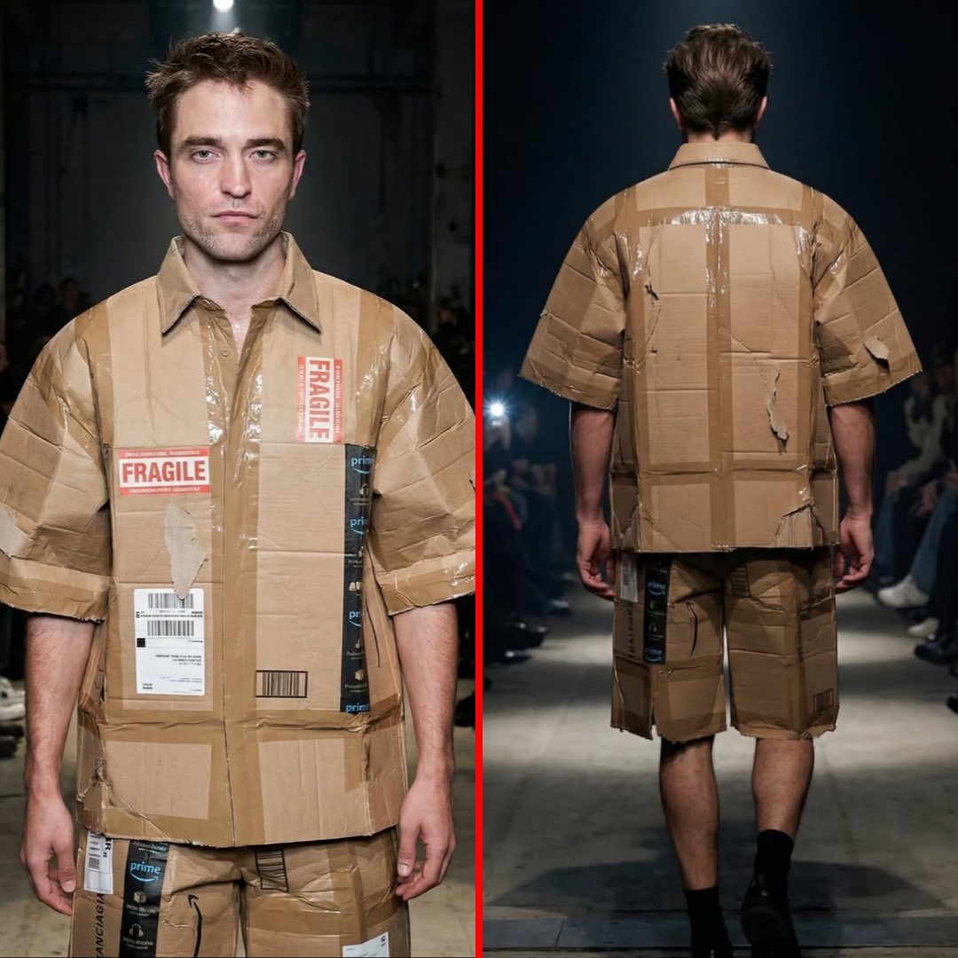 MarchUnofficial's tweet image. 🚨 Balenciaga’s $9,900 “shipping box” outfit is going viral on the internet.