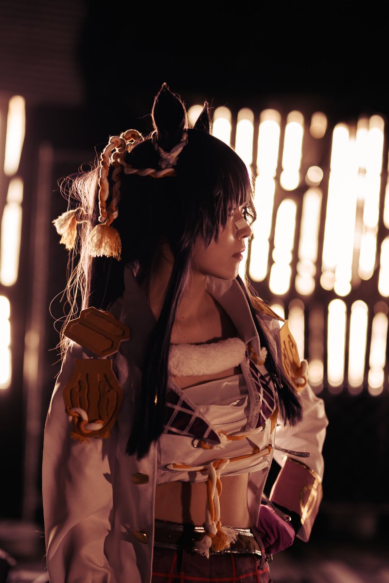 kyk_03g's tweet photo. ※cosplay
───────
光と影
それは、栄光と挫折の物語だ
───────
umamusume Narita Brian 
Photo📷　@aonami_hiro https://t.co/v2Pt4lMSvJ