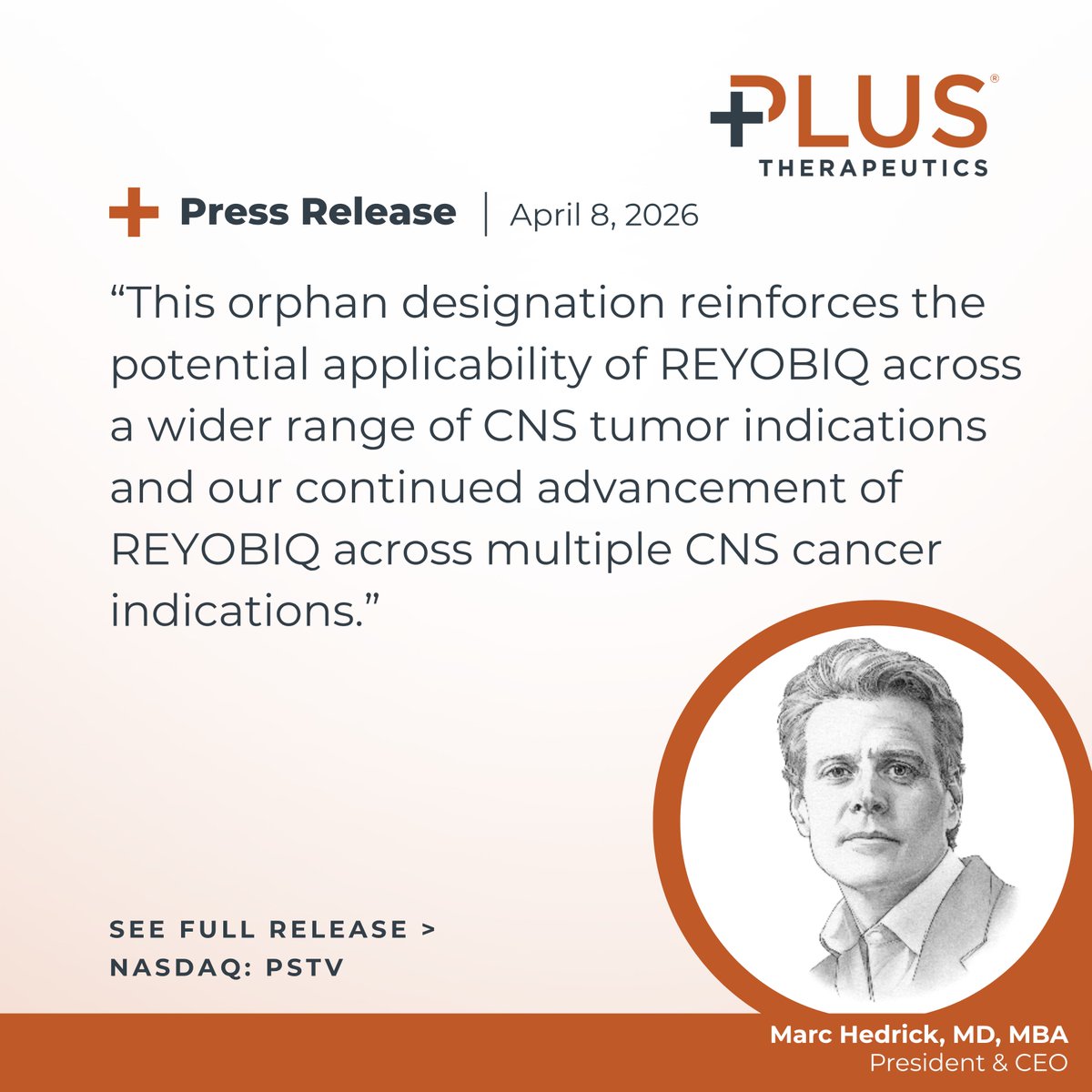 Plus Therapeutics (Nasdaq: PSTV) tweet media