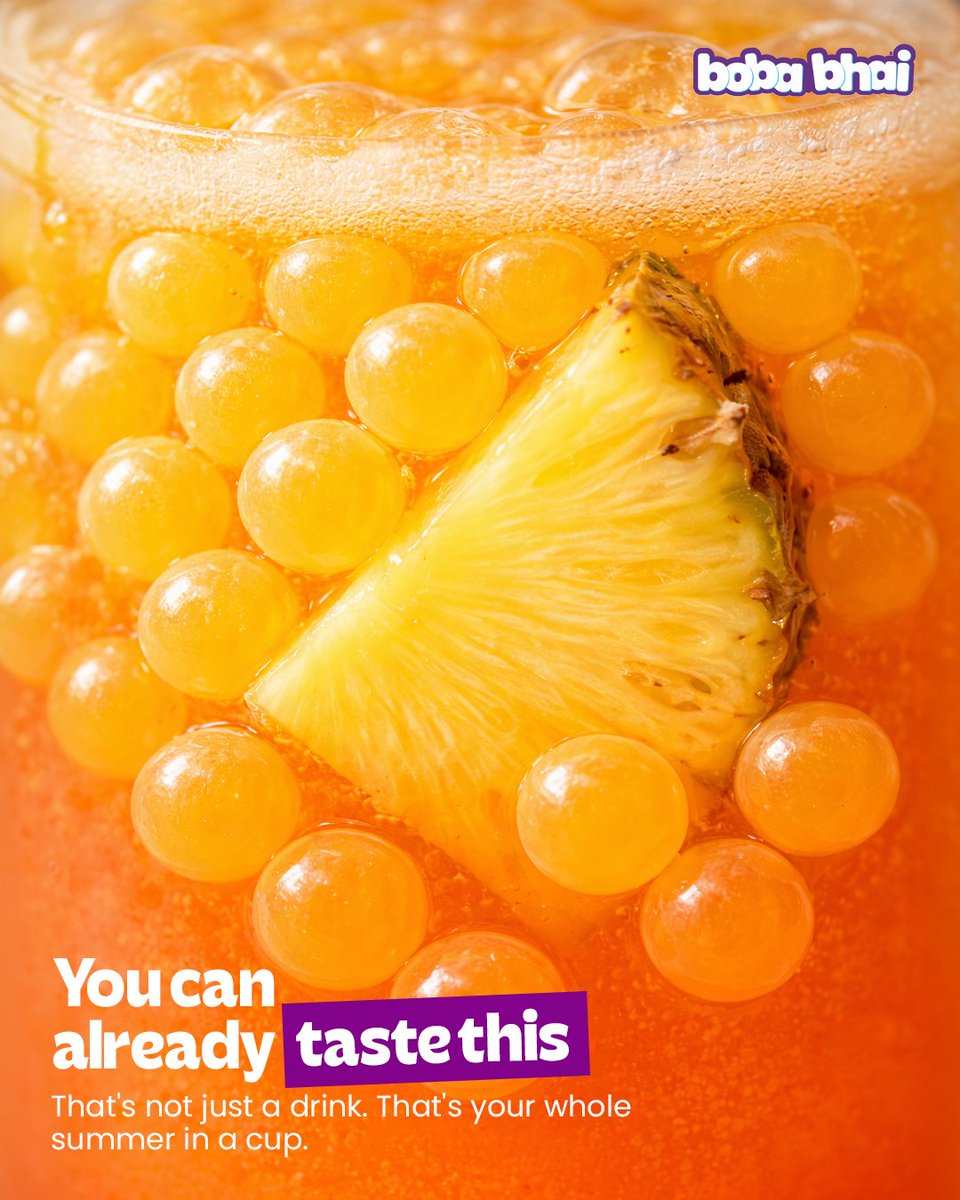 boba_bhai's tweet image. This summer hits different. You know the feeling.🍍😋

#BobaBhai #summercool #cooldrinks #bubbletea #bangalorehangout