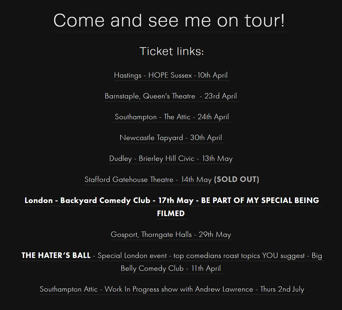 Leo Kearse - see me on tour! Links in bio tweet media