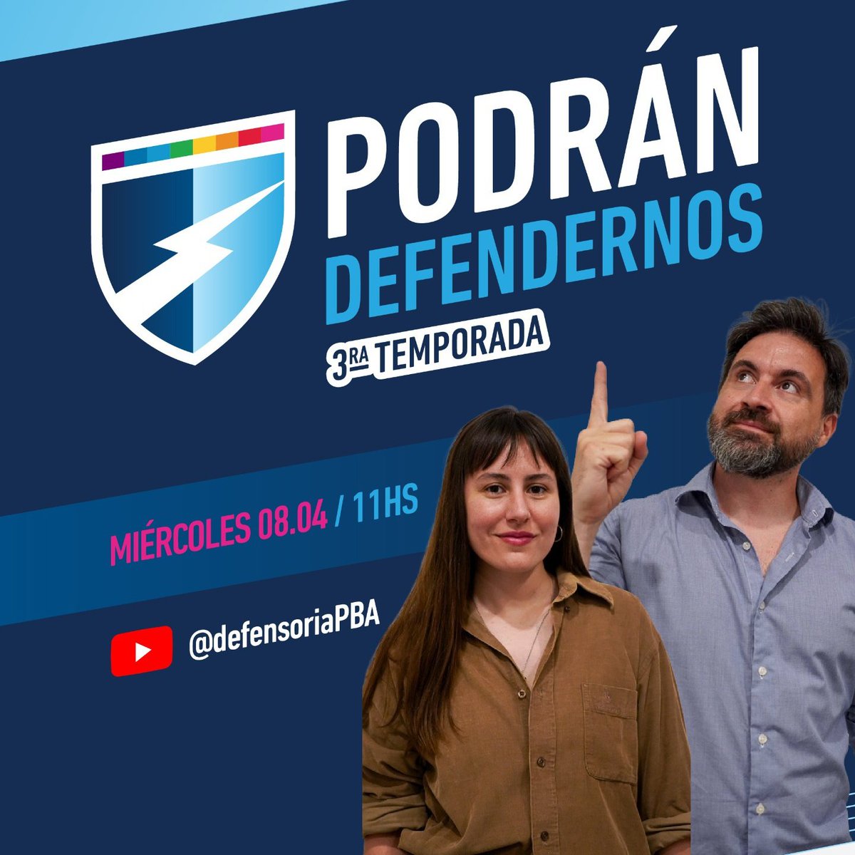 defensoriaPBA's tweet photo. 👉🏻Hoy a las 11hs no te pierdas #PodranDefendernos. Vamos a hablar sobre *vacunas: mitos, verdades y una realidad que preocupa* .
Sumate al streaming de la Defensoría.
📲 Miranos en vivo por nuestras redes sociales @defensoriaPBA
🔗YouTube: https://t.co/ARRwVCeYmZ https://t.co/tbQRm5cZdo