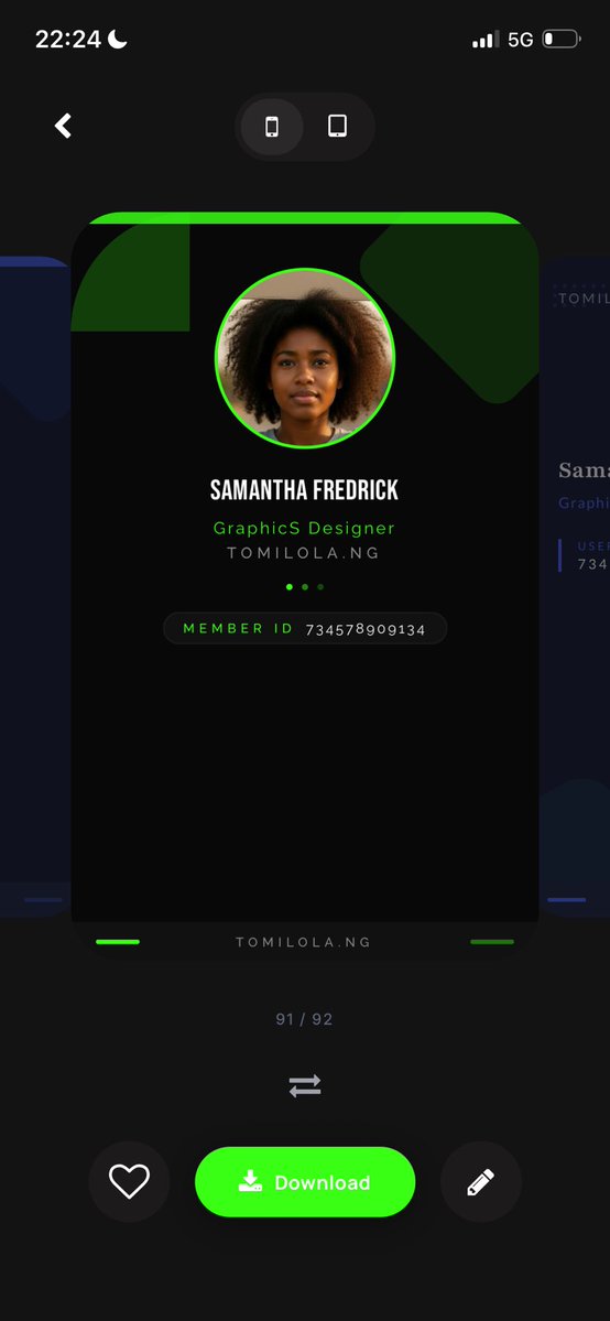 tomilola_ng's tweet image. Now this client wanted to make an ID Card for their staffs and they paid a graphics designer and he took over 4 weeks and still couldn’t deliver.

He became impatient and contacted us

We stepped in with a custom mobile app build, made infinite variations, and charged double in