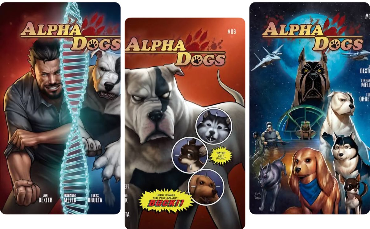 Grab all these amazing covers during my #kickstarter campaign for the new issue of Alpha Dogs. We are 1/3 of way funded in less than 24 hours! Help us push it over the top!