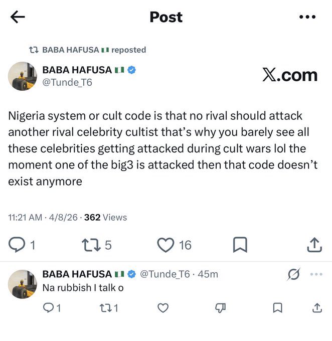 No sign of weakness tweet media