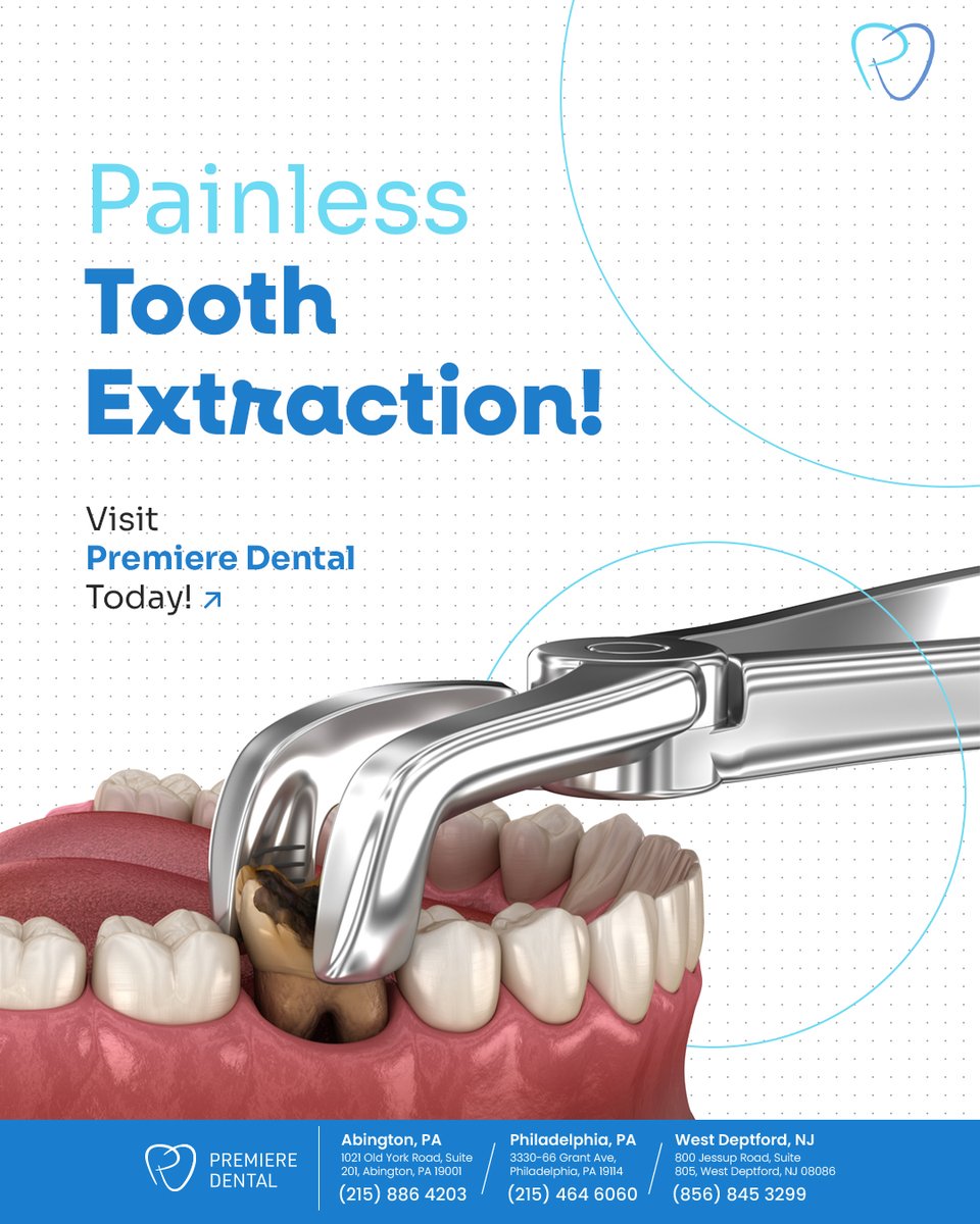 premieredental8's tweet photo. Say goodbye to pain, hello to relief! At Premiere Dental, we make #toothextractions painless & stress-free. Whether it’s a stubborn tooth or an emergency, our caring #dental team is here to keep you comfortable every step of the way.
https://t.co/KxvKYksYqN
#DentalCare https://t.co/gdkDIzpSee