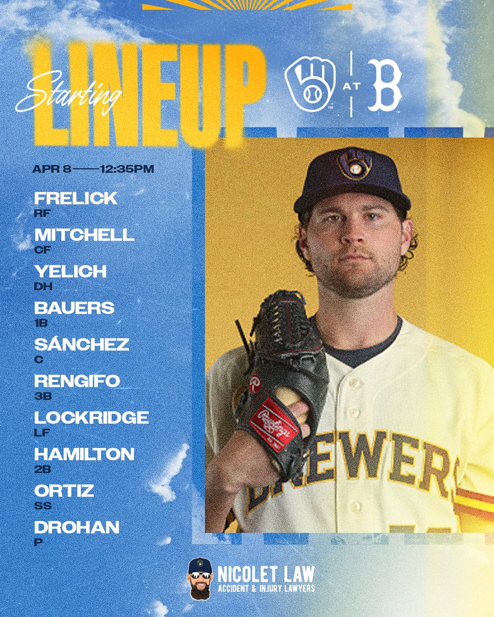 Brewers's tweet image. Shane Drohan makes his MLB debut

📺: brewers.tv
📻: WTMJ

#ThisIsMyCrew x @NicoletLaw