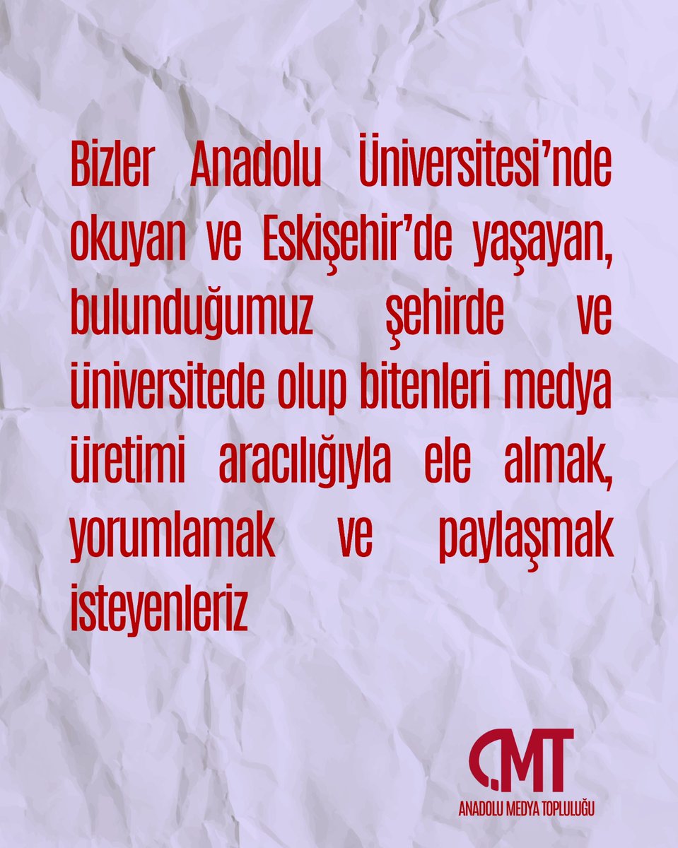 Anadolu Medya Toplulugu tweet media