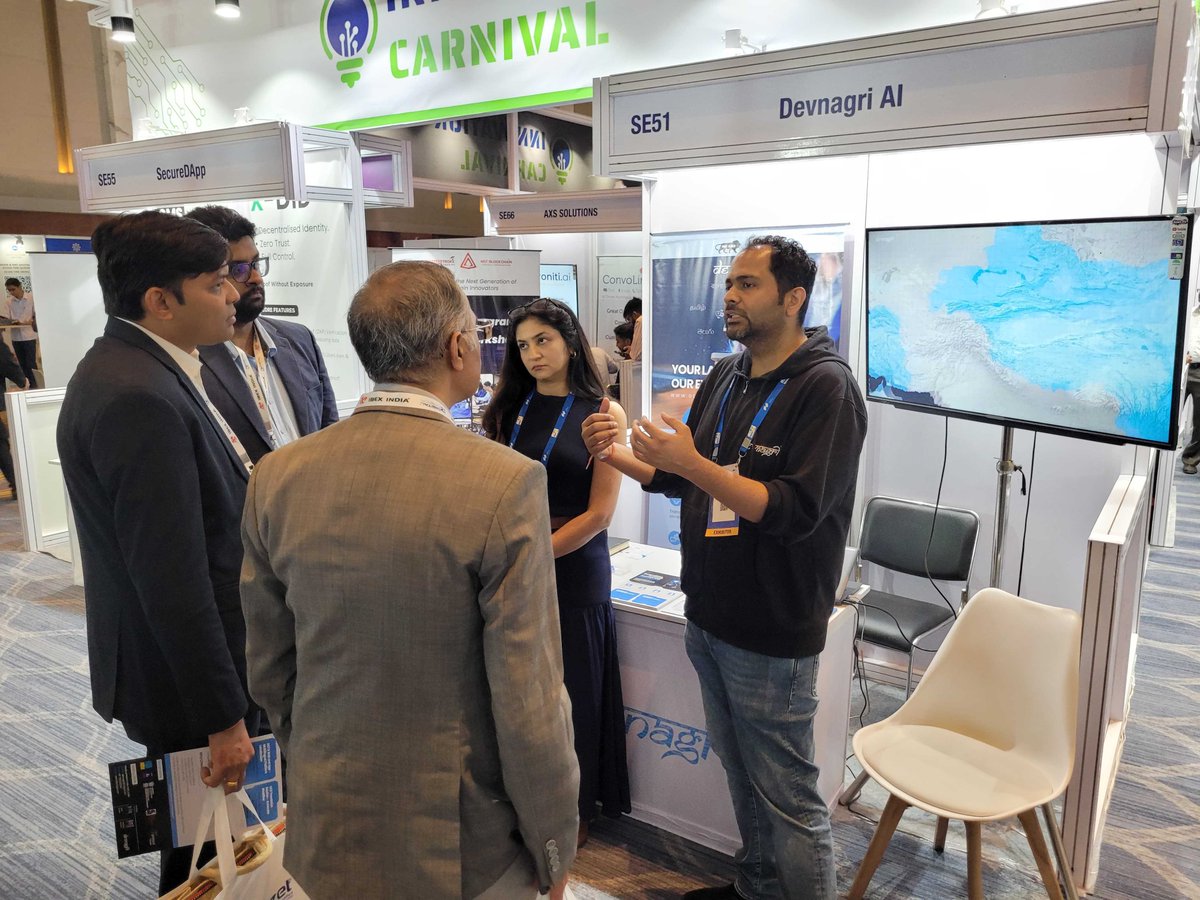 DevnagriAI's tweet photo. SmartTech Asia 2026 concluded.
Sovereign language AI is now a core layer in digital infrastructure.
Appreciate the conversations over the last 2 days.
#SmartTechAsia #LanguageAI #AIIndia #devnagriai https://t.co/RIcjdfoRbw