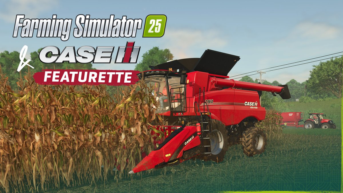 farmingsim's tweet image. 🚜 Experience the full Case IH lineup in Farming Simulator 25.
From real-world legends to in-game power. Discover tractors, harvesters &amp;amp; more for every task. 🧑‍🌾

Watch our Featurette Trailer! 👇
🔗 youtu.be/ZmNO-8k4RGM