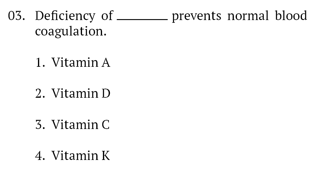 mbtupsc's tweet image. 𝐆𝐄𝐍𝐄𝐑𝐀𝐋 𝐒𝐂𝐈𝐄𝐍𝐂𝐄 𝐏𝐑𝐀𝐂𝐓𝐈𝐂𝐄 𝐐𝐔𝐄𝐒𝐓𝐈𝐎𝐍

Deficiency of ———— prevents normal blood coagulation. 

#𝐔𝐏𝐒𝐂𝟐𝟎𝟐𝟔 #𝐂𝐀𝐏𝐅 #𝐍𝐃𝐀 #𝐂𝐈𝐒𝐅 #𝐂𝐃𝐒