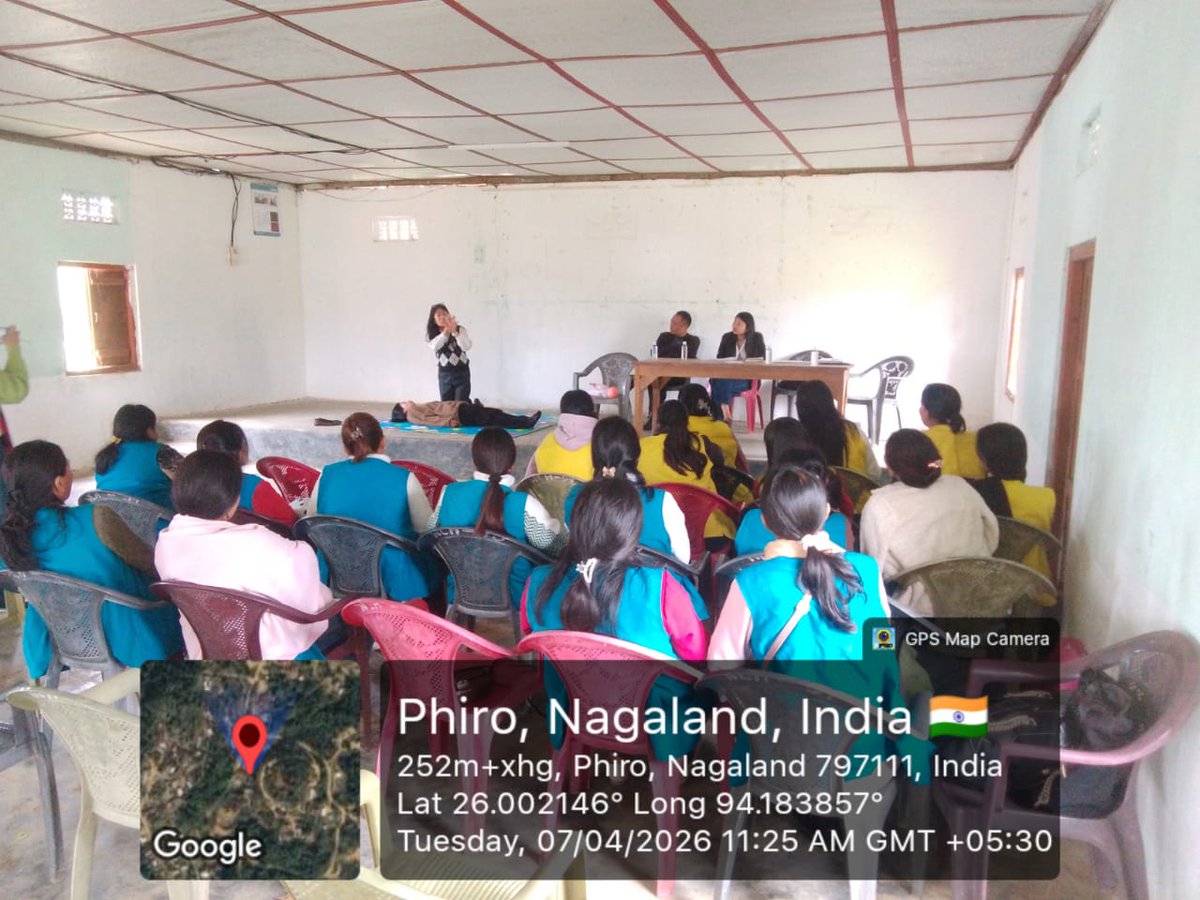 Capacity building for Frontline health workers programme held at Phiro village Community hall on 7th April 2026.
<a href="/MinistryWCD/">Ministry of WCD</a> <a href="/nld_shew/">SHEW Nagaland</a> <a href="/DC_Wokha/">Deputy Commissioner, Wokha</a>