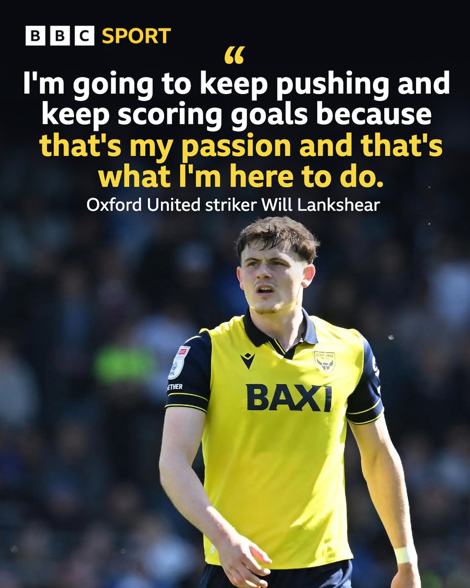 BBCOxford's tweet image. Oxford United striker Will Lankshear hopes to keep the U's up in their five remaining games this season. #oufc
 
▶️ Tap the link to read more ⤵️
bbc.in/4skbBKk