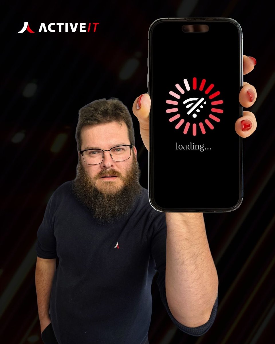 ActiveITsystems's tweet image. Still loading… ⏳📱

If your business WiFi feels like this, it might be time for an upgrade.

At Active IT, we keep your network fast, reliable, and frustration-free, so you’re never stuck waiting.

#ActiveIT #ITSupport #SlowWiFi #BusinessIT #TechProblems