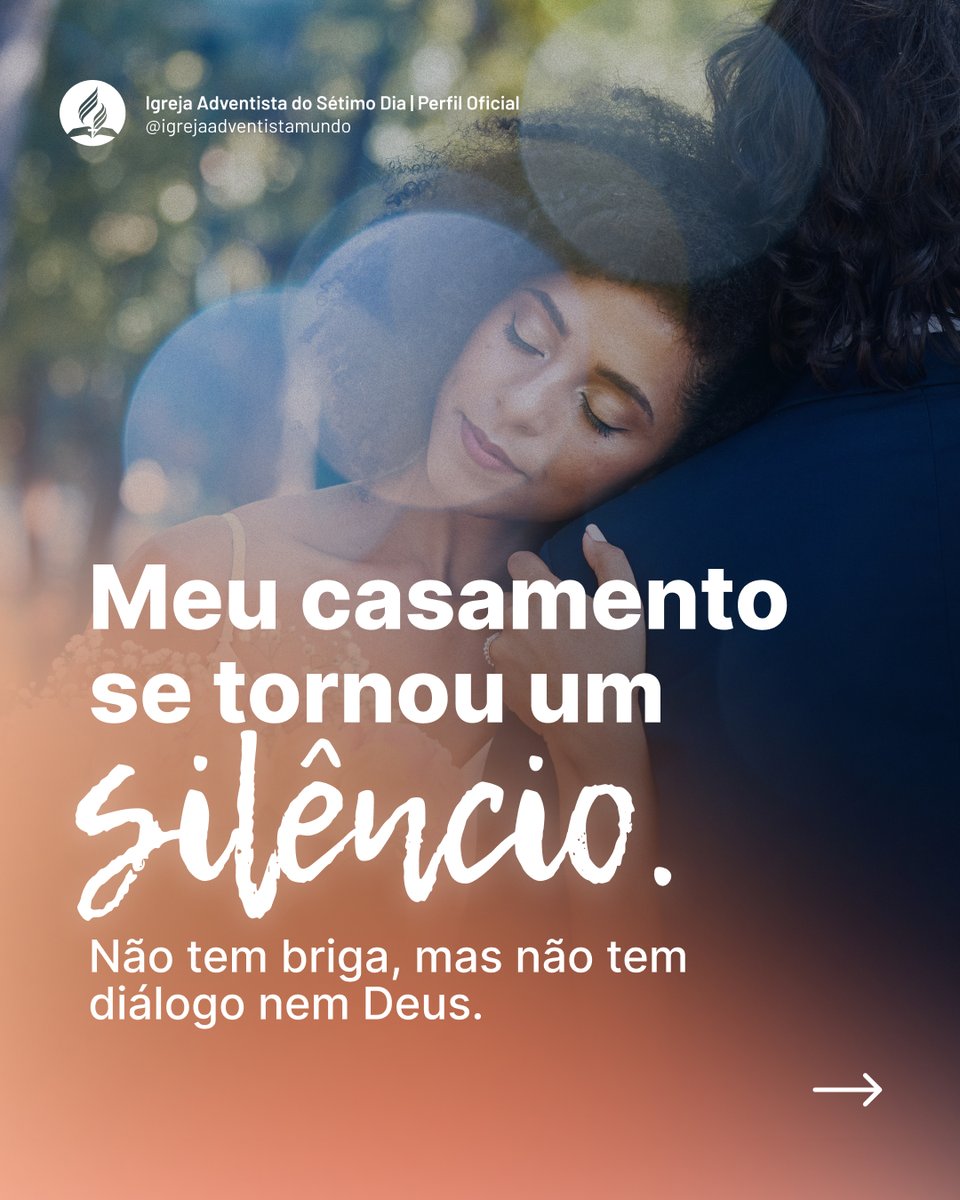 adventistaspt's tweet photo. O silêncio dentro de um casamento dói.

Se ainda existe respeito, ainda existe esperança.

“Cordão de três dobras não se rompe com facilidade.” Eclesiastes 4:12

Comente “eu luto” se você não desistiu. 
#casamento #fé #relacionamento https://t.co/o4JyR9R7d1