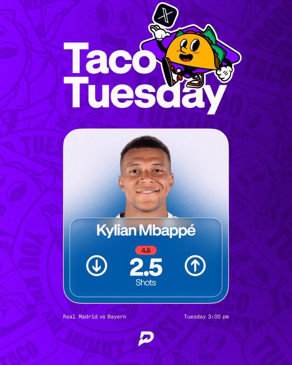 PrizePicks Taco Tuesday Tracker tweet media