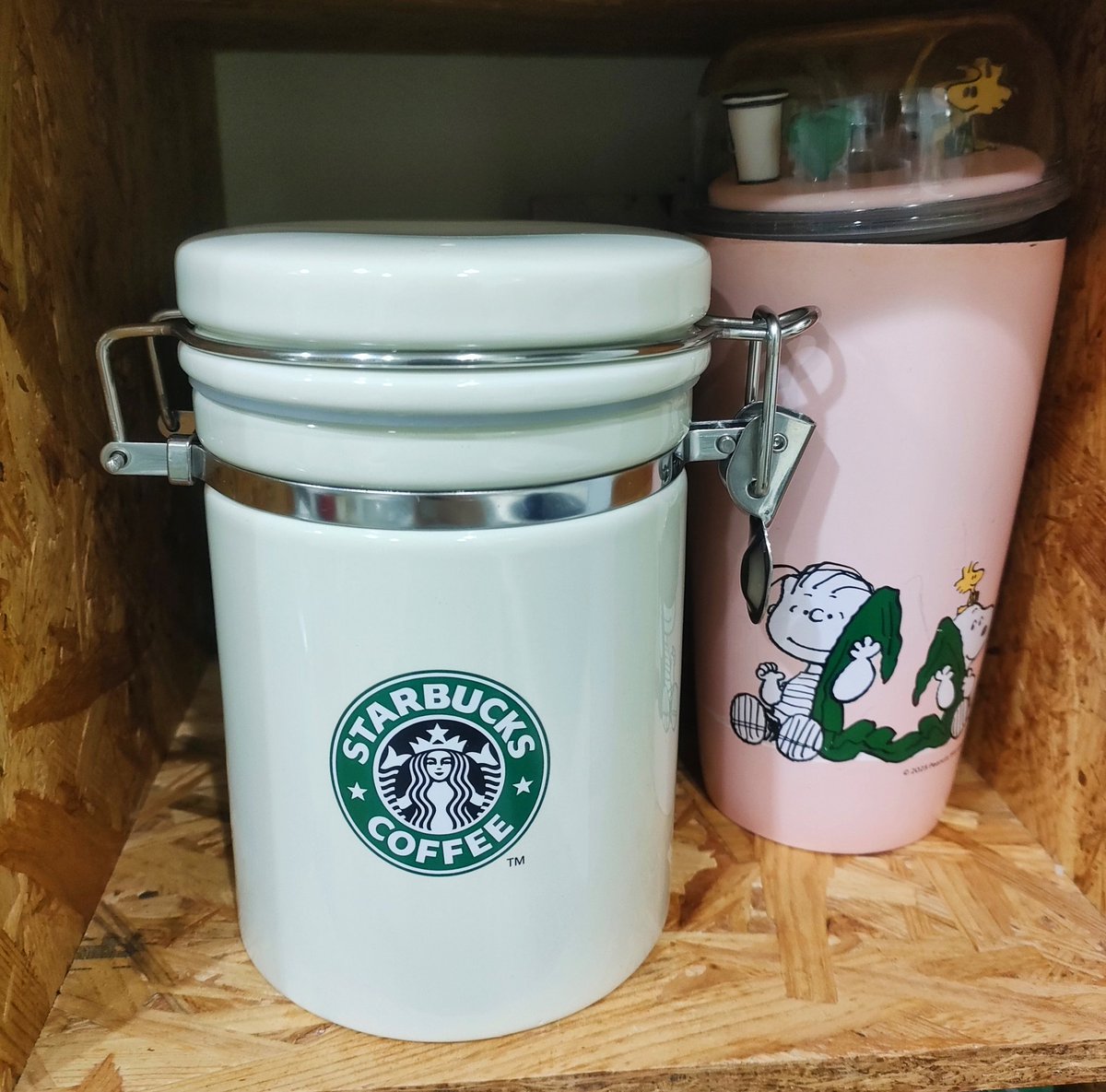 スタバ30周年グッズのキャニスター。結構高いし、大きいから迷ったけど…現物見たらかわいくて買っちゃった！ 最近愛飲している、黒豆茶のティー ...