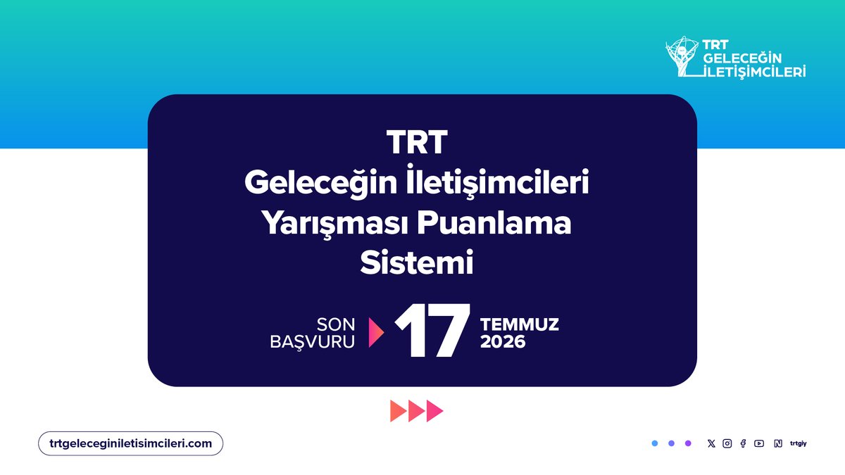 TRT Geleceğin İletişimcileri Yarışması tweet media