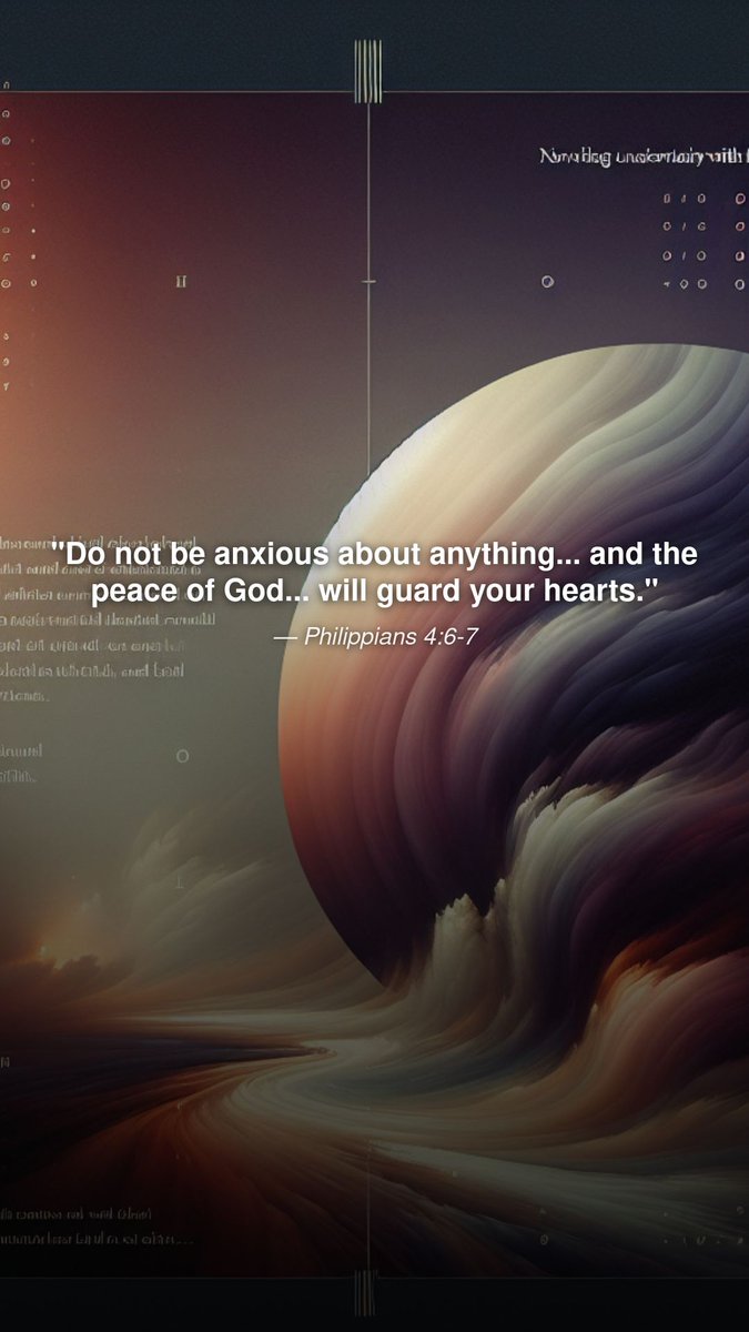 emetfaith's tweet image. In uncertain times, God's peace is our anchor. Turn worries into prayers and trust His wisdom. Invite His peace into your heart today. #FaithOverFear #GodsPeace #TrustInHim