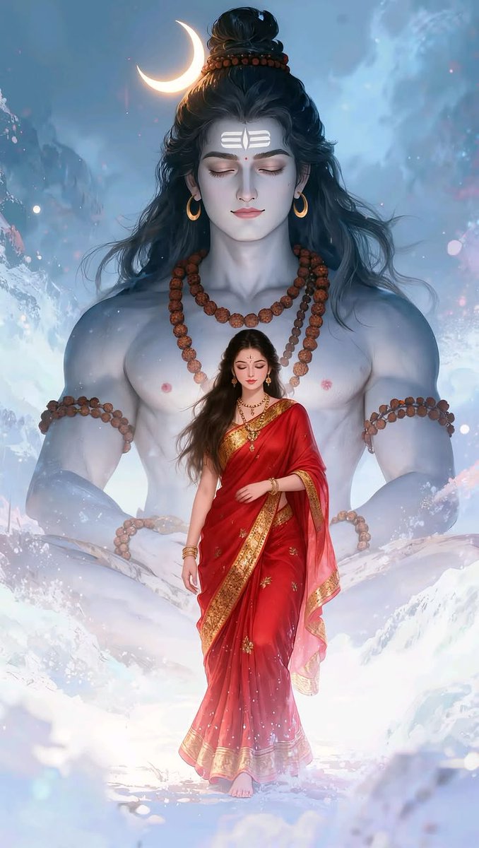 ‼️ॐ नमः शिवाय शान्ताय‼️
            पार्वत्यै नमो नमः
🔱🌹🔱🌹🔱🌹🔱🌹🔱
    🌿शिव की शांति और🌿 
           पार्वती का प्रेम,
🌼दोनों मिलकर जीवन को🌼
           पूर्ण बना देते हैं 💫
#SpiritualVibes