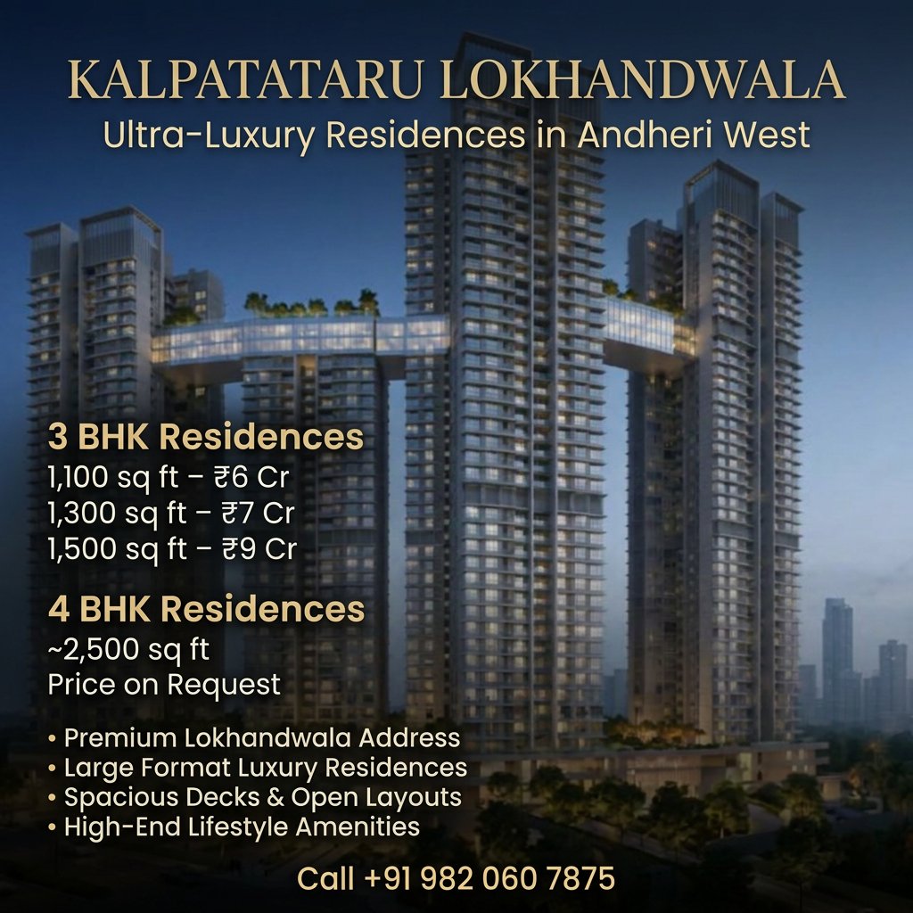 guptaandsen's tweet image. Kalpataru Lokhandwala, Andheri West — luxury 3 &amp;amp; 4 BHK residences (1,300–2,700 sq.ft.) with 30+ amenities in prime Lokhandwala.

guptasen.com/properties/kal…

📞 +91-982-060-7875

#Kalpataru #AndheriWest #Lokhandwala #LuxuryHomes