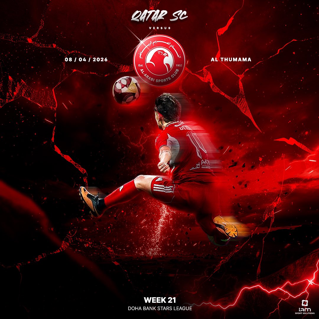 rodrisanchez_10's tweet image. Let’s go @alarabi_club! 🔴⚪ #RS🔟 #DohaBankStarsLeague