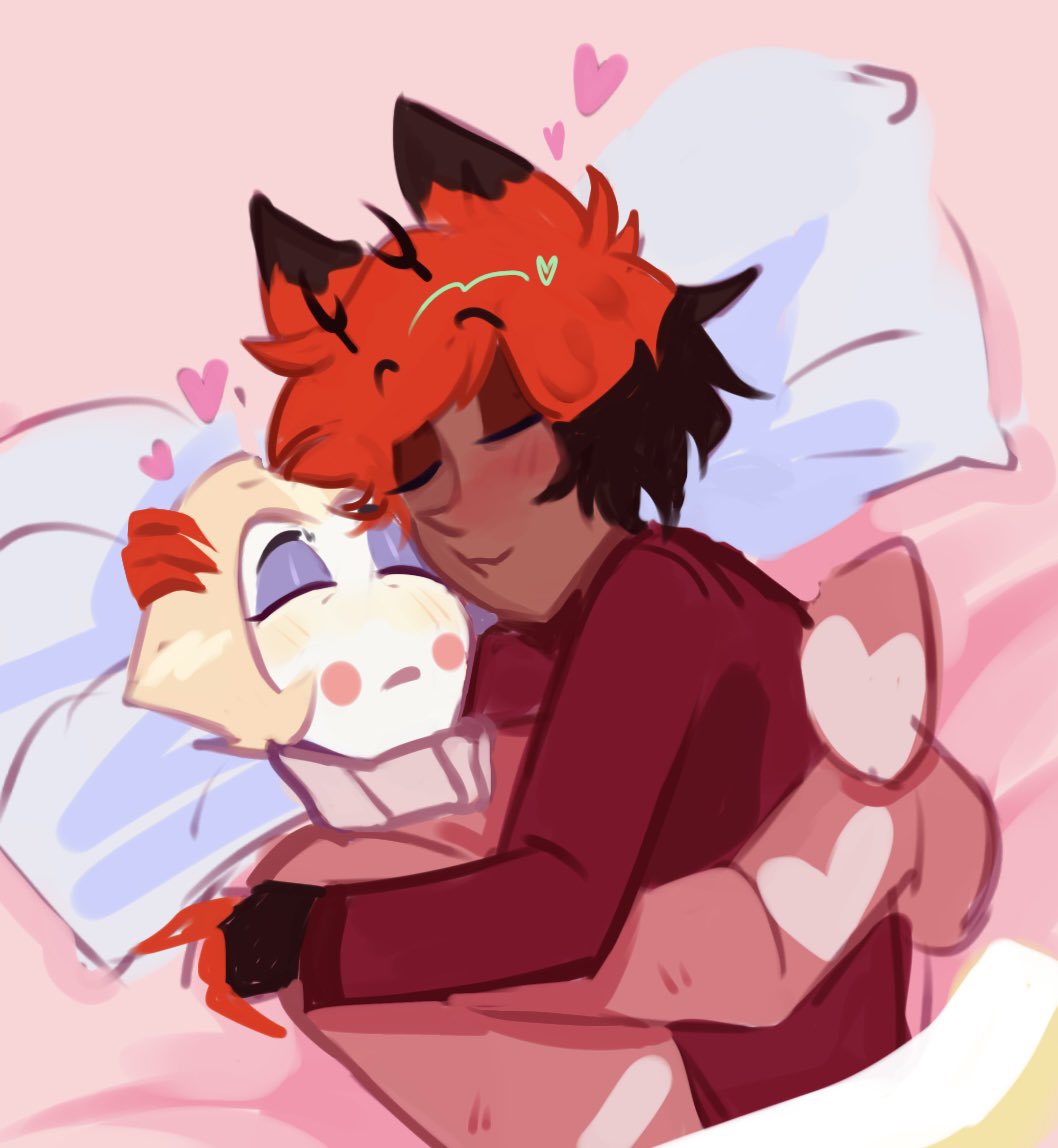 manherarui's tweet image. my beating heart belongs to you !!!! #radioapple #HazbinHotelFanart