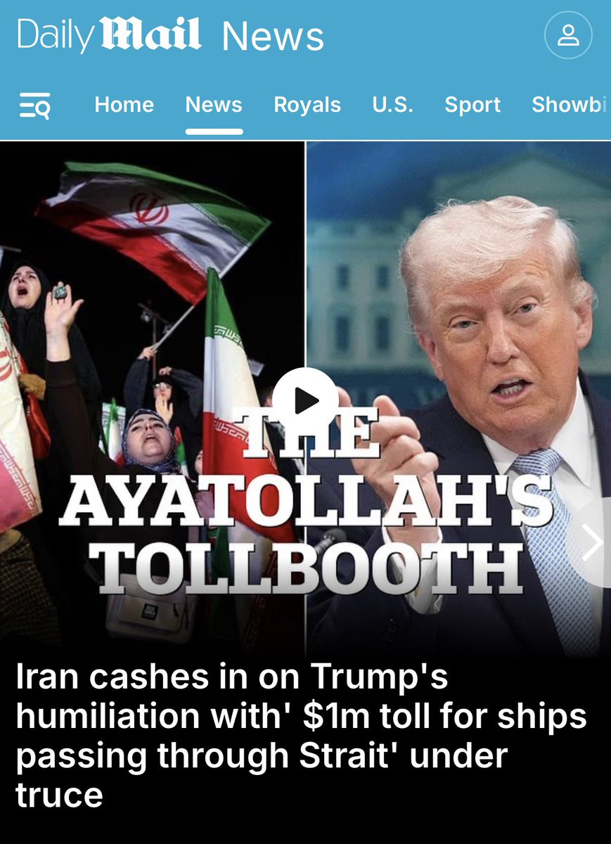 NabilaRamdani's tweet image. #Trump’s latest #deal: $1million per ship to #Iran for passage through Strait of #Hormuz (Used to be free). 
10-point plan also says US should accept Iran’s control of Strait, recognise right to uranium enrichment, lift all sanctions, pay compensation &amp;amp; remove troops from region.