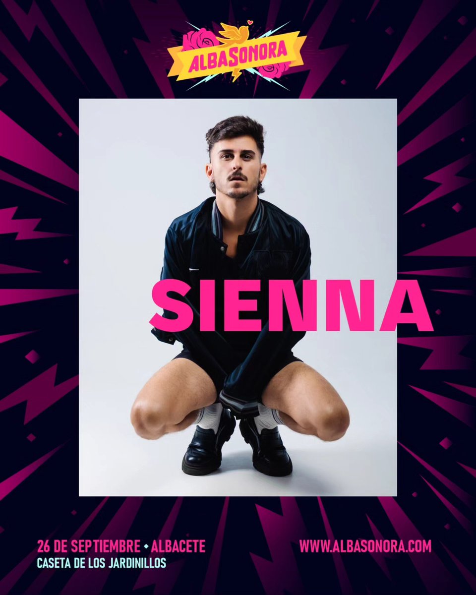 AlacantIndie's tweet photo. Buenas tardes, indiefamily. Tres noticias festivaleras para ilustrar este miércoles. La primera es de este mediodía, con Sienna como nueva confirmación del @alba_sonora (Caseta de los Jardinillos de Albacete. 26/9) 

https://t.co/doRWHwvNxy https://t.co/5cZRjCqC1z
