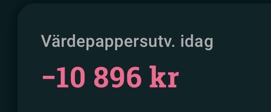 dosknown's tweet photo. Många fina plusbilder idag… Nån mer än jag som (för tillfället) är minus? #finanstwitter #finansx https://t.co/1g8Efhhoeo