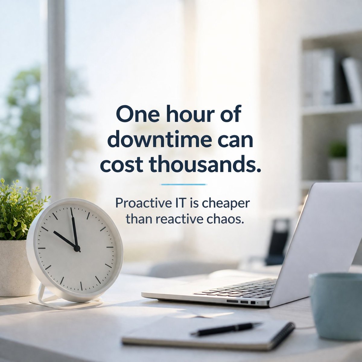 andromeda_msp's tweet image. One hour of downtime can cost thousands.

Proactive IT is cheaper than reactive chaos.

hubs.la/Q049zl1N0 
#ITSupport #msp #ManagedIT #ProactiveIT