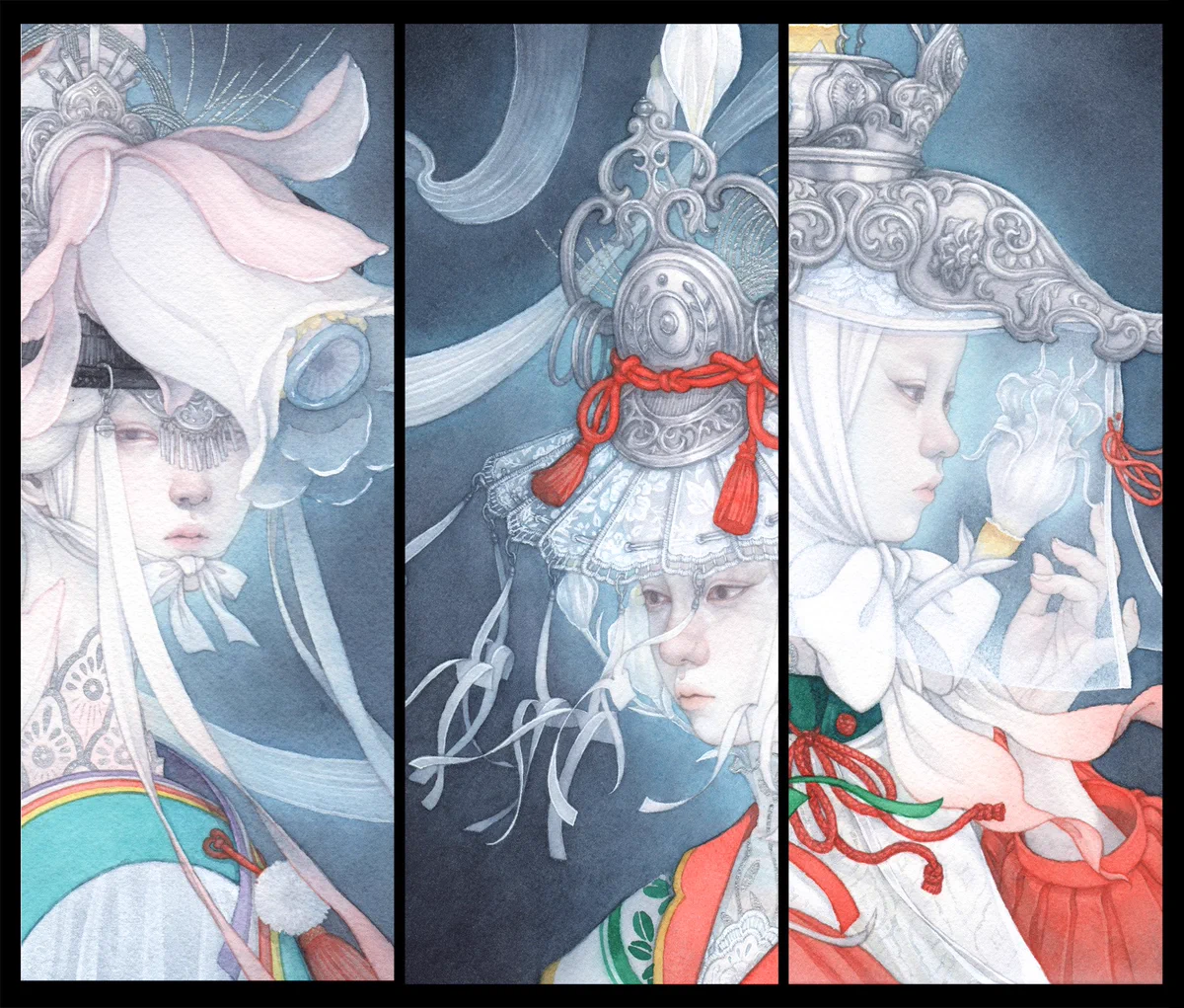 朱華　原画作品　水彩画　イラスト集付き 朱華 (@taupesyuka) / X