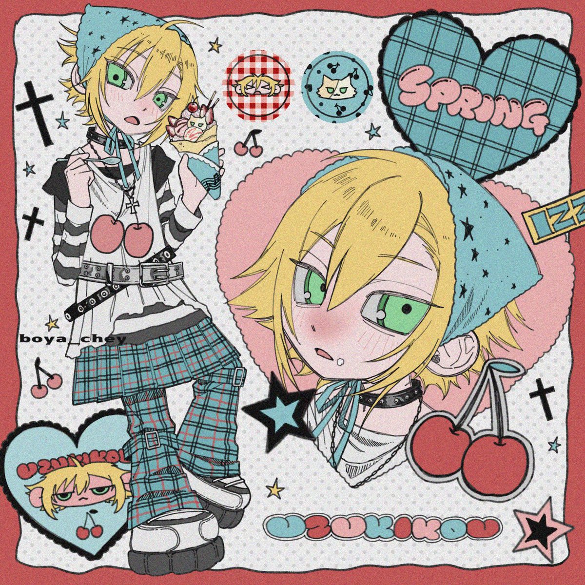 boya_chey's tweet photo. #絵画コウ  🍒 https://t.co/JGmKcOzIJ9