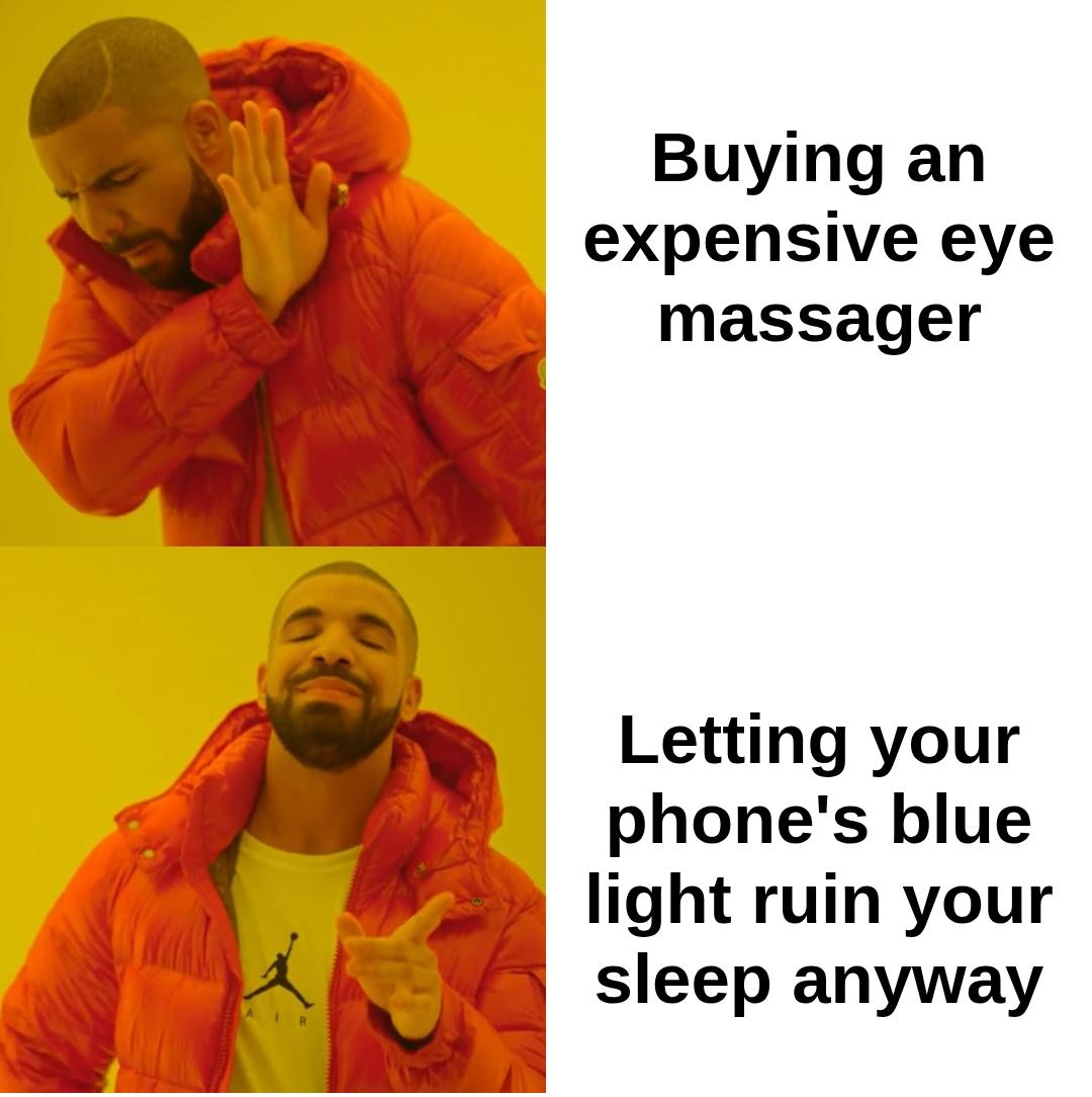relieflab479's tweet image. Bought the eye massager but still scrolling at 2AM. At least my eyes get spa vibes while my feed ruins my sleep. #ReliefLab #EyeMassager 😂