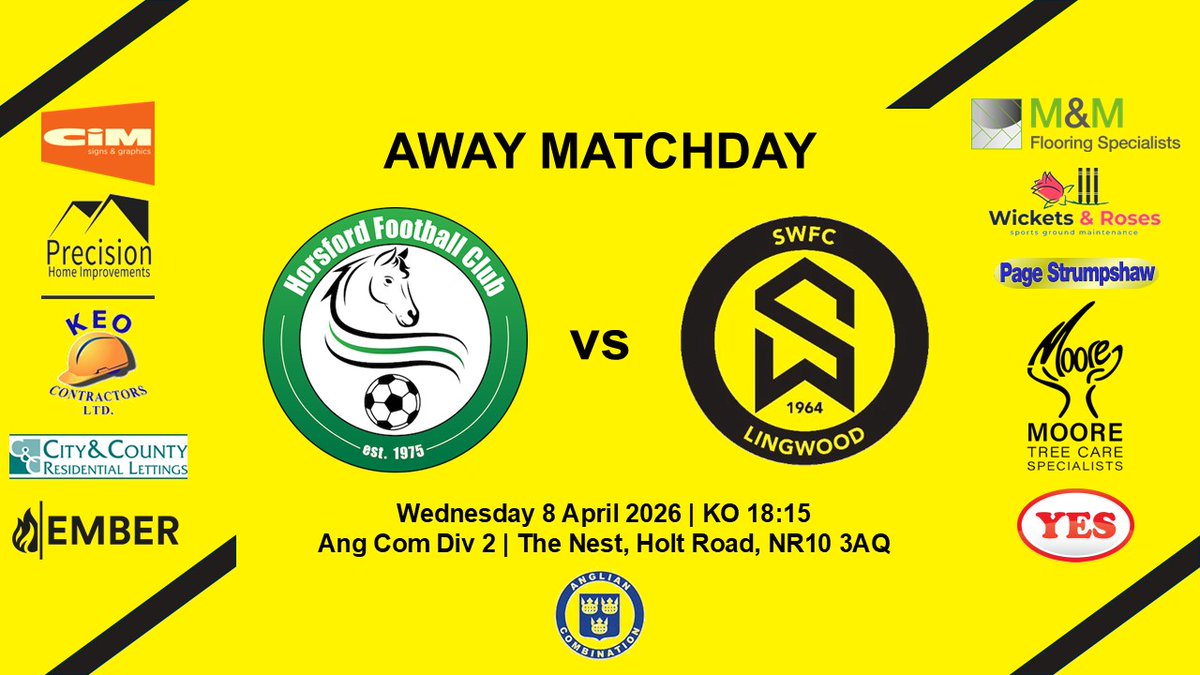 southwalshamfc's tweet photo. 🚨 MATCHDAY 🚨
Midweek action down at the Nest as we play @HorsfordFC
KO at 6.15 pm
#UTFW | @AnglianCom https://t.co/pnHsoIShDE