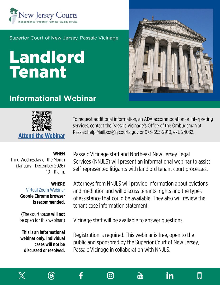 njcourts's tweet photo. To register for this upcoming webinar, please visit: https://t.co/uUk5O8nc4T https://t.co/y1OwIy1aKH