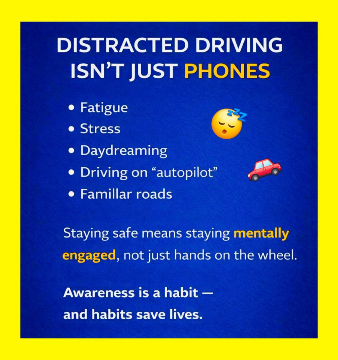 ridesafedp's tweet photo. Distractions can creep up in many different ways. R U staying alert? #beyourbest #DistractedDrivingAwarenessMonth #enddd https://t.co/ae73RHEMWV
