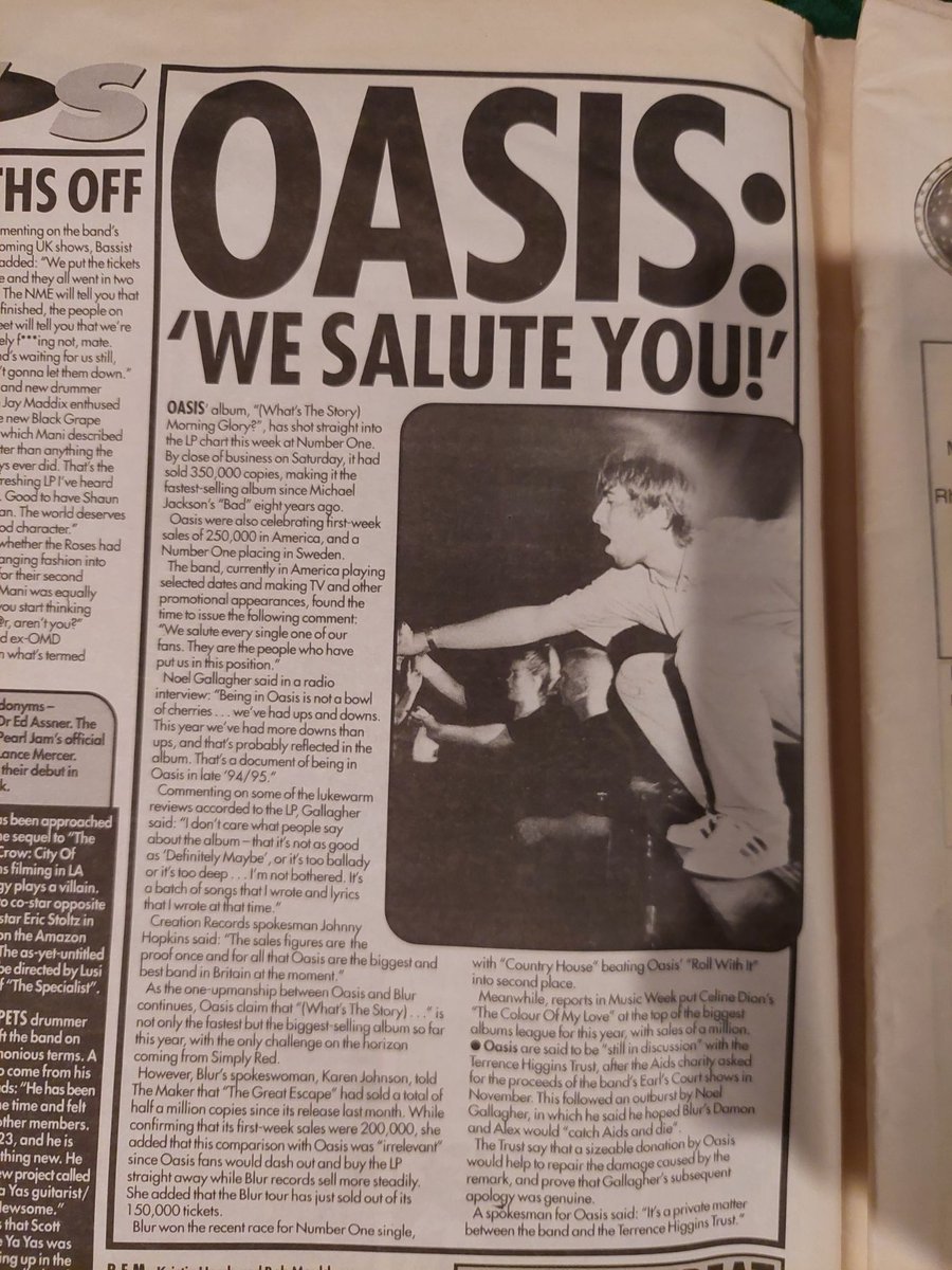 PclPodcast's tweet photo. In our current Oasis episode we mention Noel's comments about wishing that Damon &amp; Alex from Blur would "get AIDS and die". Here are some music press clippings that mention the incident and the backlash he promptly received! https://t.co/noHHQUnsA2
