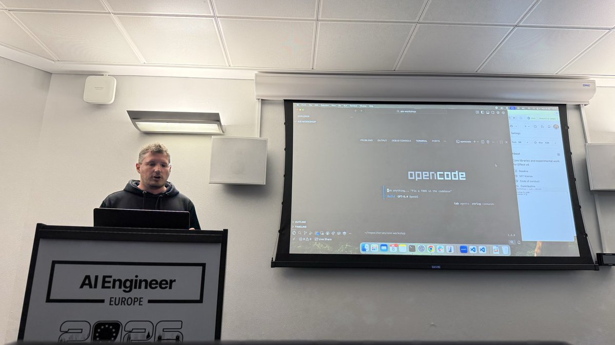 EffectTS_'s tweet image. We're getting started! 

Effect workshop @aiDotEngineer