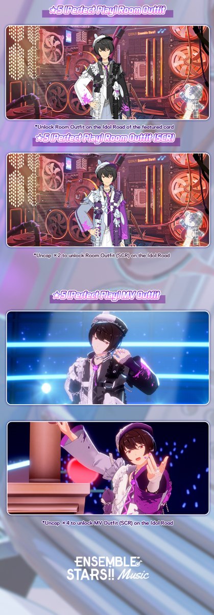 GAME×START | Card Information

⭐️5 [Perfect Play] Ritsu Sakuma
MV Outfit attached: HELL or HEAVEN

Please check the image below for more details!